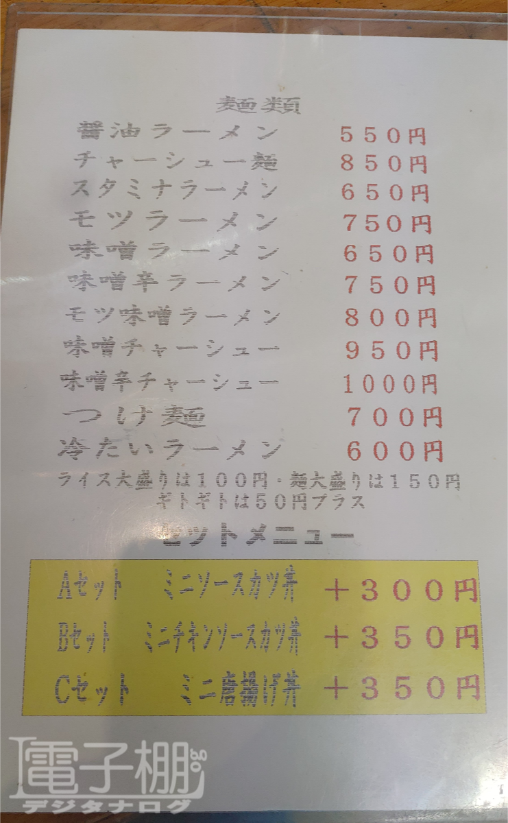 いつの日かのお昼ごはん 庄助 電子棚log